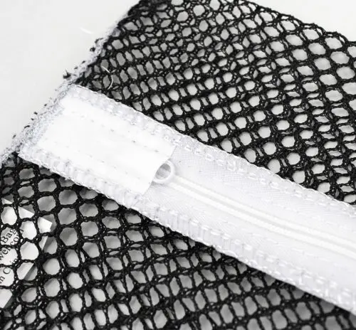 12x12 Mesh Zipper Laundry Bags; Black Mesh Glove Bags