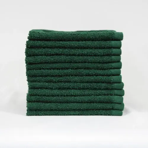 12x12 Washcloth, Hunter Green
