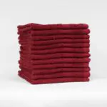 12x12 Standard Maroon Color Washcloths