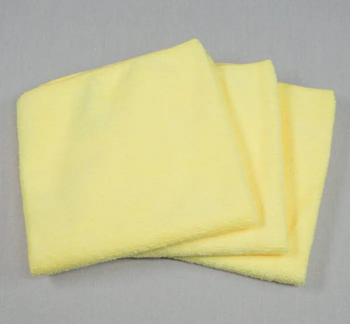 Microfiber Cloths Hand Towels 12x12 30gms Yellow