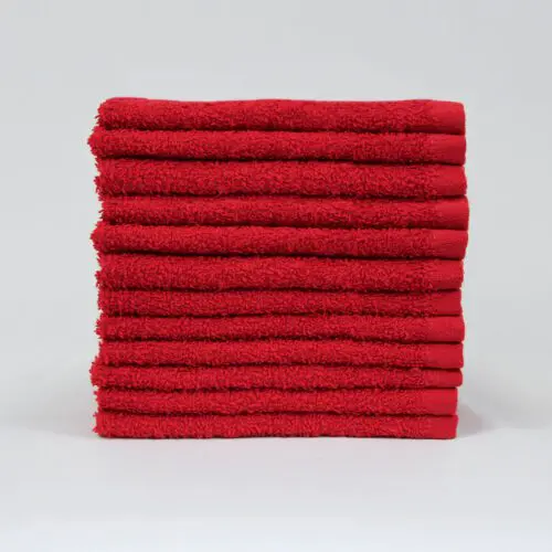 12x12 Washcloth, Red