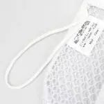 12x12 Mesh Zipper Laundry Bags; White Mesh Glove Bags