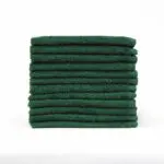 Hunter Green washcloths, 13 x 13, High Quality, wholesale, bulk, wash cloths