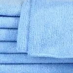 16x16 Blue Microfiber Cloth Towels 35gm 3