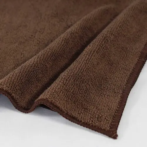 16x16 Brown Microfiber Cloth Towels 49gm 4