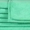 16x16 Green Microfiber Cloth Towels 35gm 3