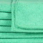 16x16 Green Microfiber Cloth Towels 35gm 3