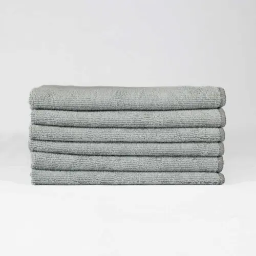 16x16 Grey Microfiber Cloth Towels 49gm 2