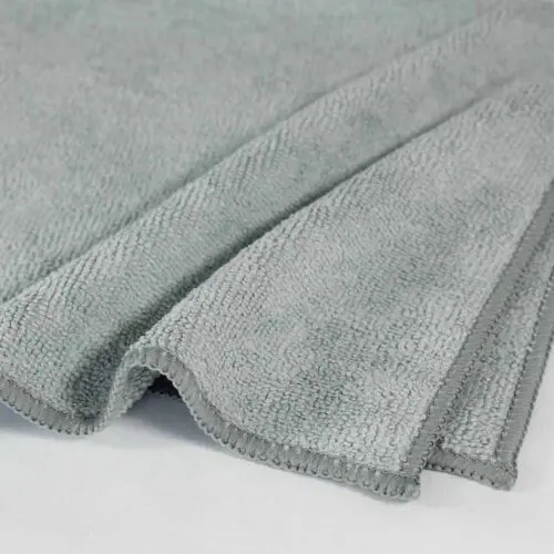 16x16 Grey Microfiber Cloth Towels 49gm 4