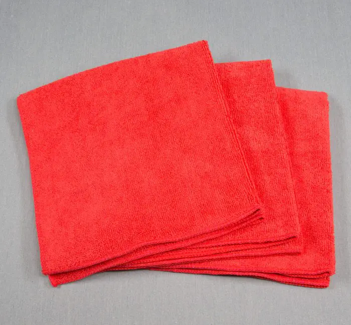 16x16 Microfiber Cloth 49g Red Towels