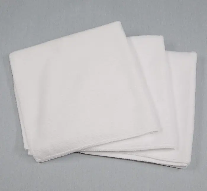 16x16 Microfiber Cloth 49g White Towels