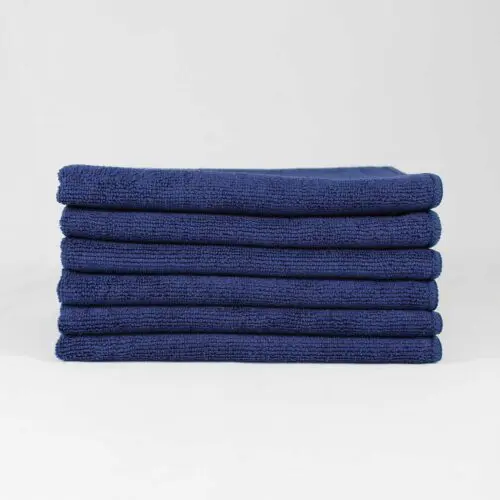 16x16 Navy Microfiber Cloth Towels 49gm 2
