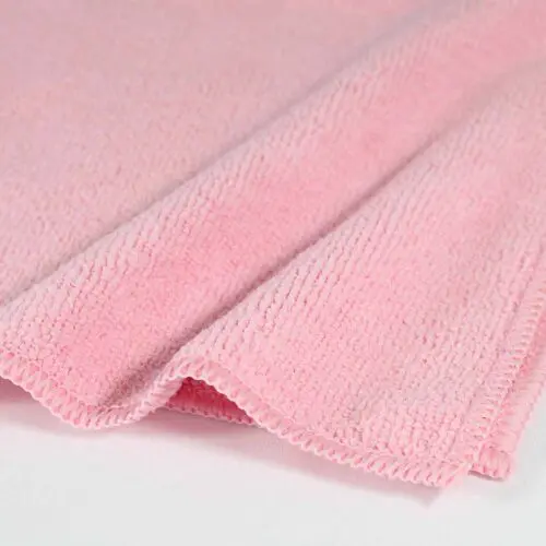 16x16 Pink Microfiber Cloth Towels 49gm 4