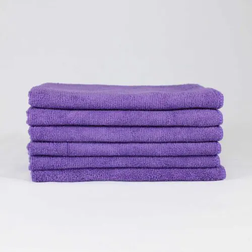 16x16 Purple Microfiber Cloth Towels 49gm 2