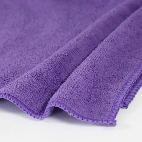 16x16 Purple Microfiber Cloth Towels 49gm 4