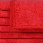 16x16 Red Microfiber Cloth Towels 35gm 3