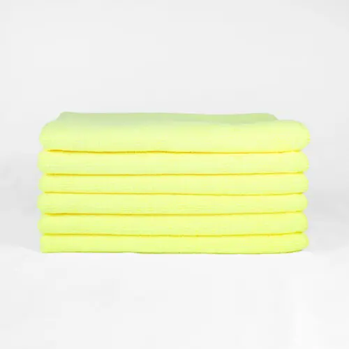 16x16 Yellow Microfiber Cloth Towels 49gm 2