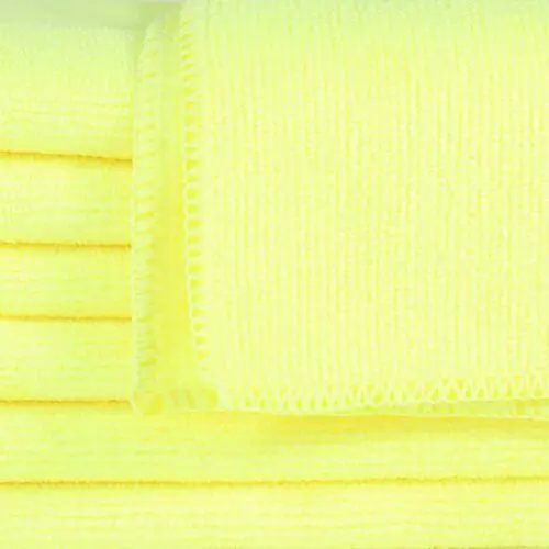 16x16 Yellow Microfiber Cloth Towels 49gm 3