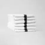 Black Center Stripe Gym Towels from Texon