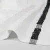 Black Center Stripe Gym Towels from Texon
