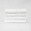Stack of 16x27 Economy White Hand Towels