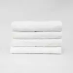 Stack of 16x27 Economy White Hand Towels