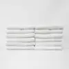 Stack of 16x27 Economy White Hand Towels