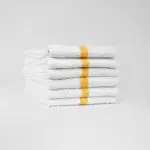 Gold Center Stripe Gym Towels from Texon