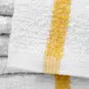Gold Center Stripe Gym Towels from Texon