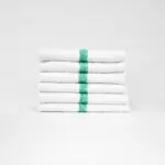 Green Center Stripe Gym Towels from Texon