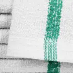 Green Center Stripe Gym Towels from Texon
