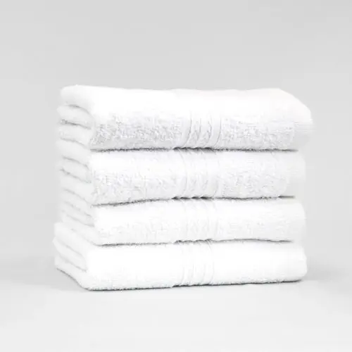 Stack of 16x27 Premium White Hand Towels