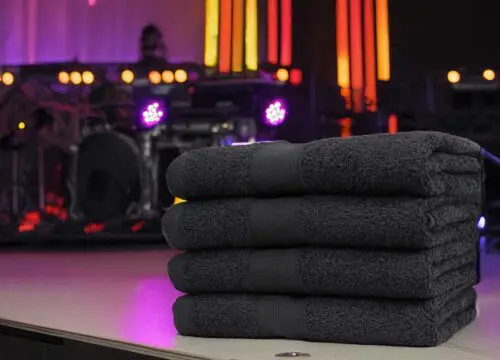 16x28 Black Stage Towels