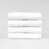 Stack of 16x30 White Hand Towels Premium
