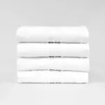 Stack of 16x30 White Hand Towels Premium