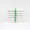 17x20 Green Center Stripe Bar Mop Towels