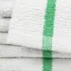 17x20 Green Center Stripe Bar Mop Towels