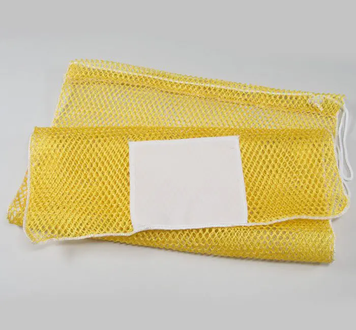 20x30 Mesh Bags Drawcord Yellow