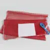 20x30 Mesh Bags Rubber Ties Red