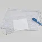 20x30 Mesh Bags Rubber Ties White