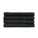 22x44 Black Bench Towels Black
