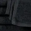 22x44 Black Bench Towels Black Closeup