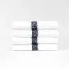 22x44 Black Center Stripe Workout Towel