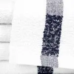 22x44 Black Center Stripe Workout Towel