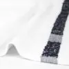 22x44 Black Center Stripe Workout Towel