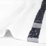 22x44 Black Center Stripe Workout Towel