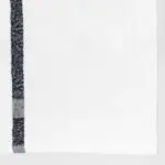 22x44 Black Center Stripe Workout Towel