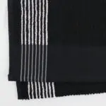 Closeup of Black Caddie Towel