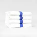 22x44 Blue Center Stripe Workout Towel