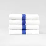 22x44 Blue Center Stripe Workout Towel